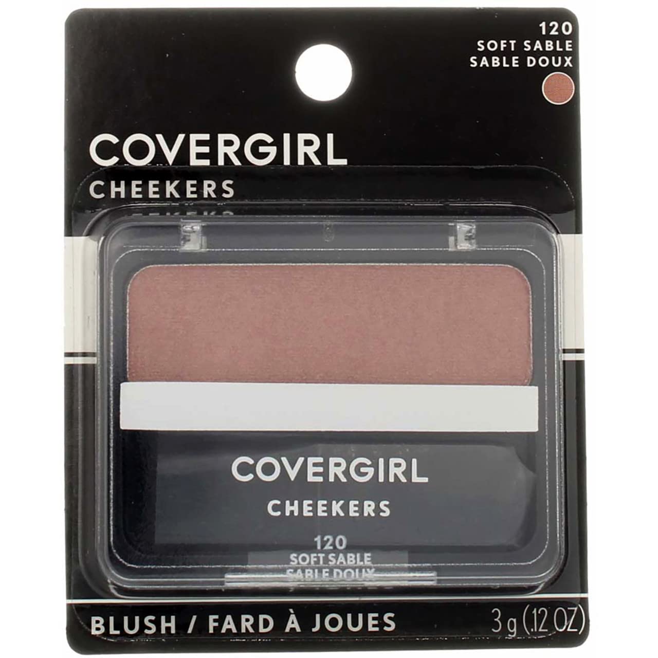 CoverGirl CG Cheeker 120 empaque rosado, acabado natural en mejillas
