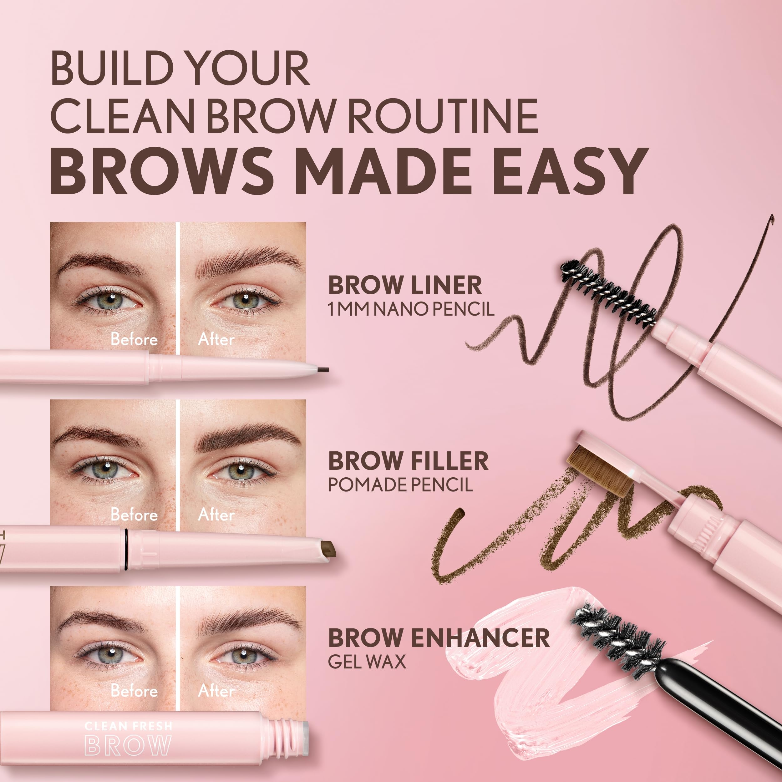 Fórmula libre de parabenos de CoverGirl Clean Fresh Brow