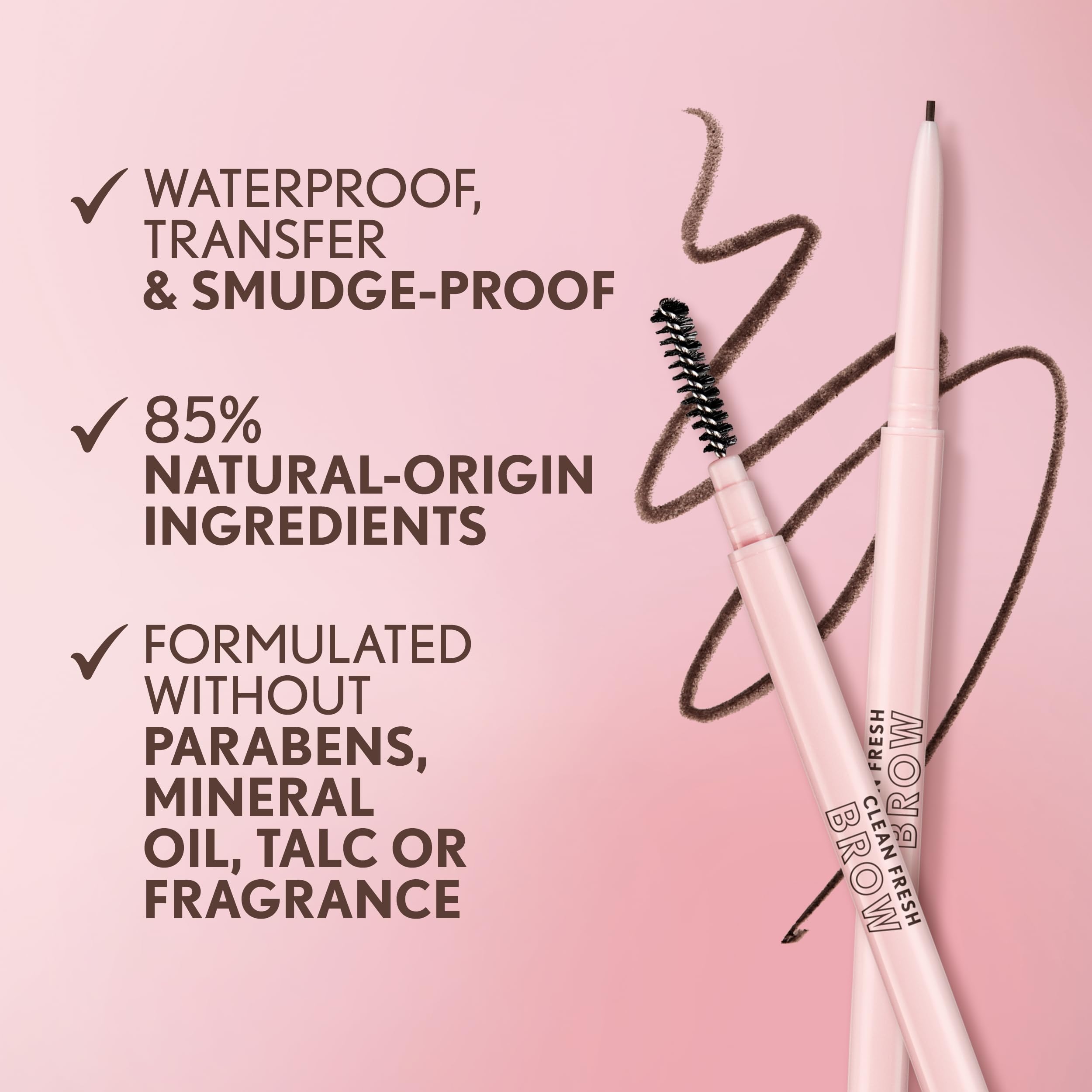 COVERGIRL Clean Fresh Brow Nano: empaque compacto para retoques en cualquier lugar.