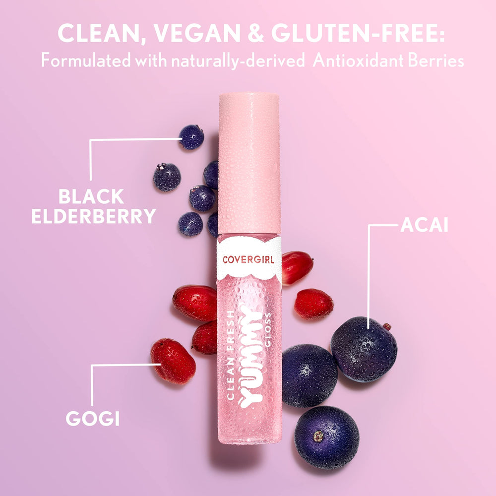 COVERGIRL Clean Fresh Yummy Brillo Labial envase compacto de 0,33 onzas para bolso.