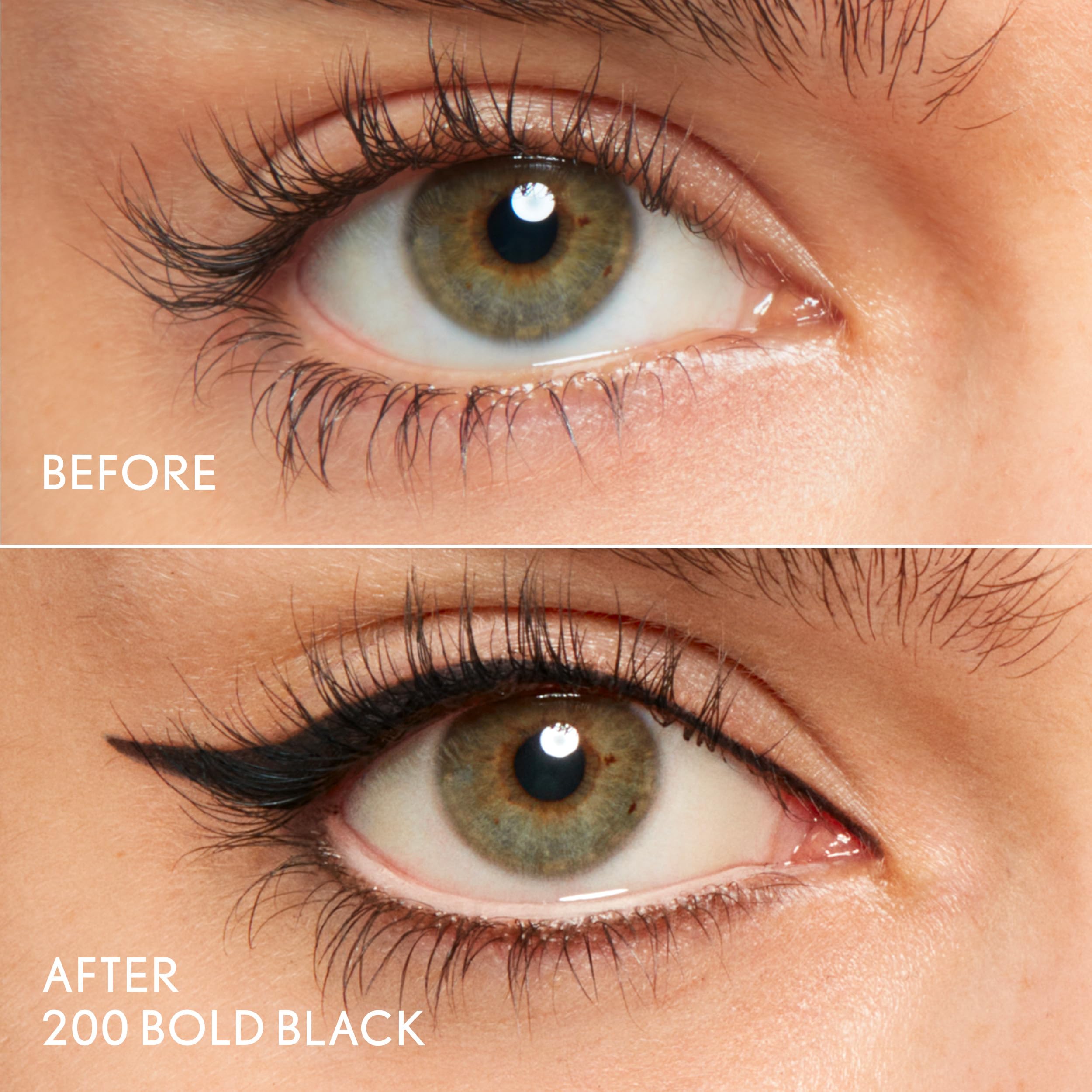 Delineado preciso con el lápiz Perfect Point Plus línea de pestañas de CoverGirl para un look definido.