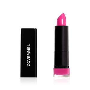 COVERGIRL Exhibicionista Labial crema tono rosa Bombshell 425, color intenso.