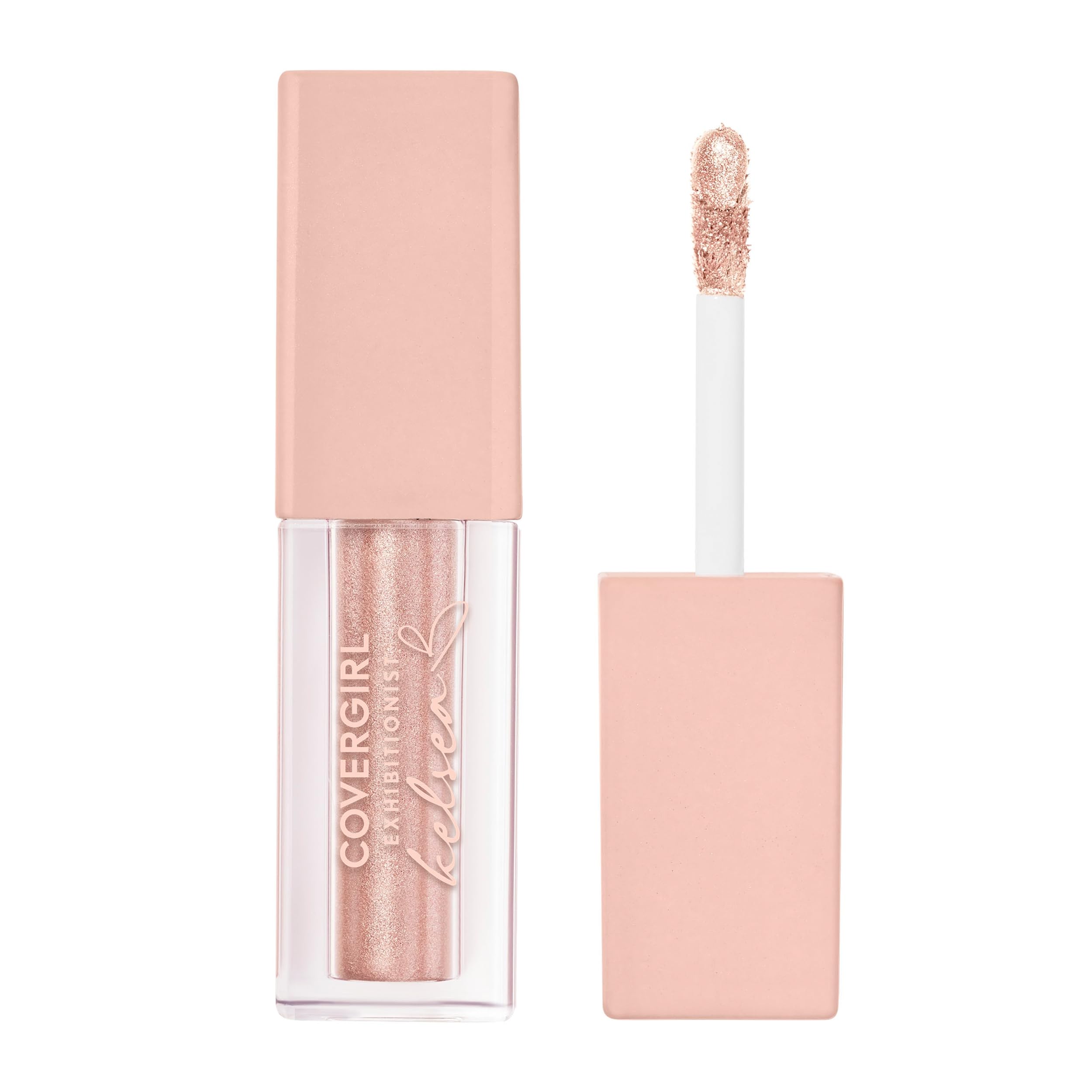Exhibitionist de COVERGIRL: sombra líquida rosa dorado con cobertura duradera para ojos.