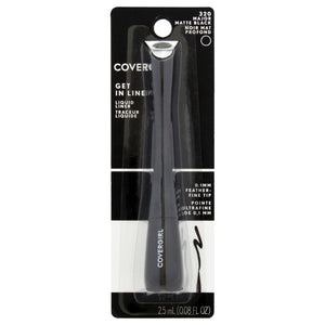 CoverGirl Get In Line, delineador líquido con punta fina para trazo preciso y definido.