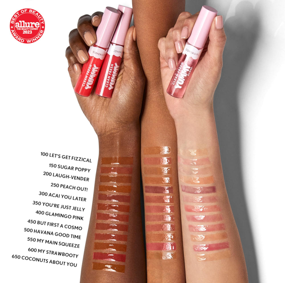 Covergirl con aromas naturales de frutas para una experiencia sensorial.