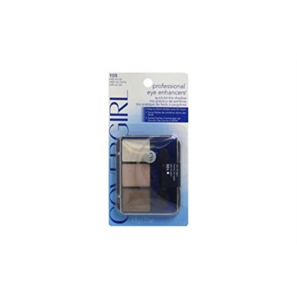 COVERGIRL kit de sombras 105 Café Au Lait para looks duraderos.