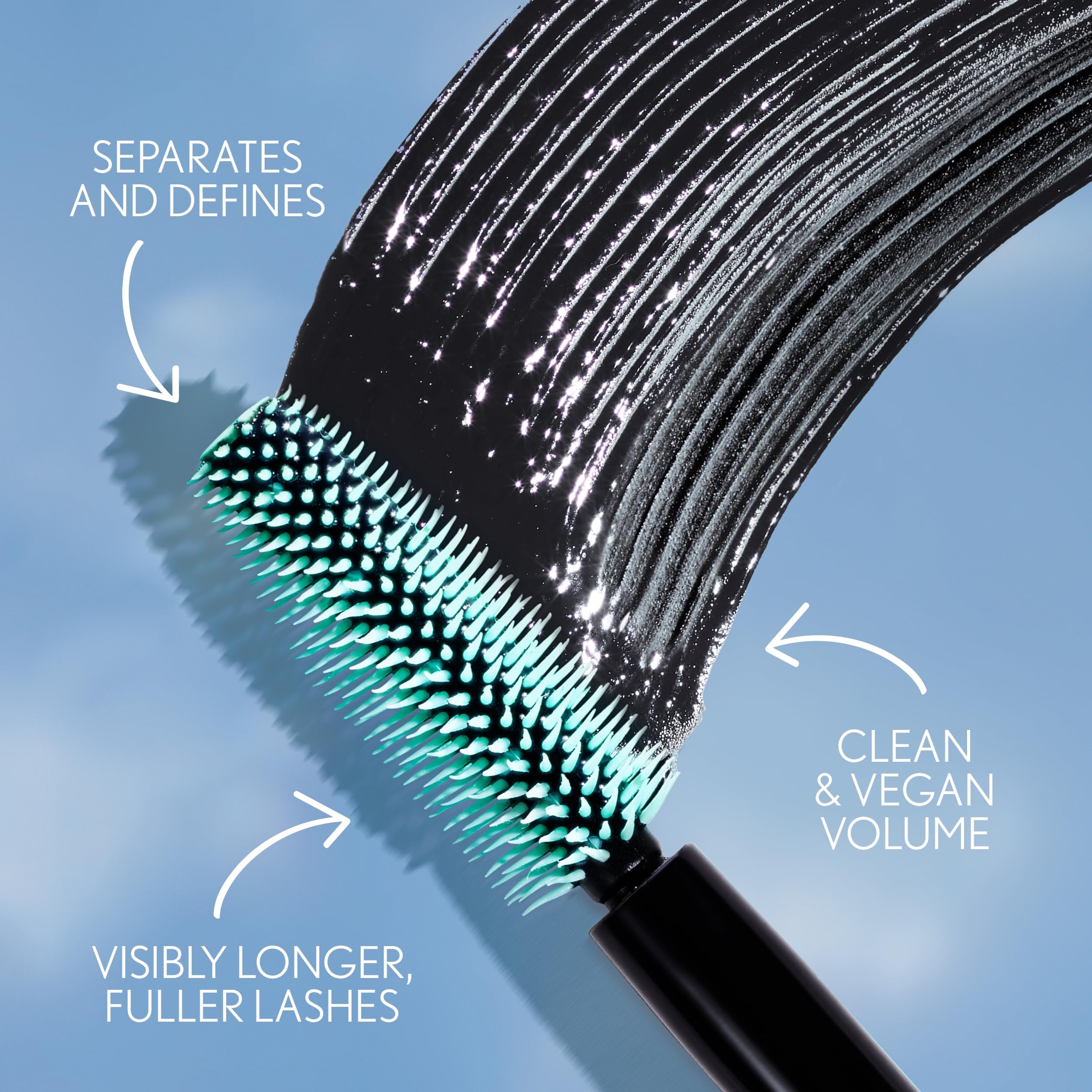 CoverGirl Lash Blast Clean Volume Mascara, aceites de argan para pestañas suaves