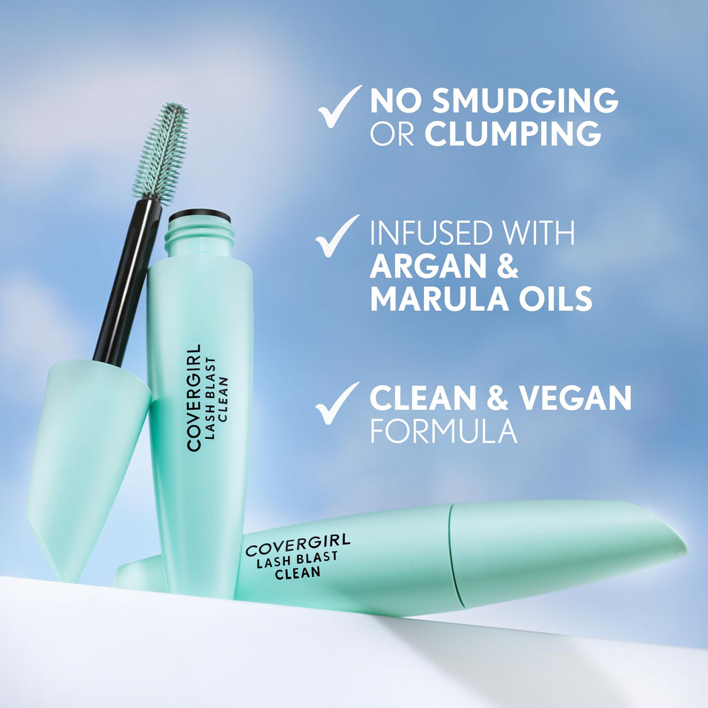 CoverGirl Lash Blast Clean Volume Mascara, libre de crueldad para maquillaje responsable
