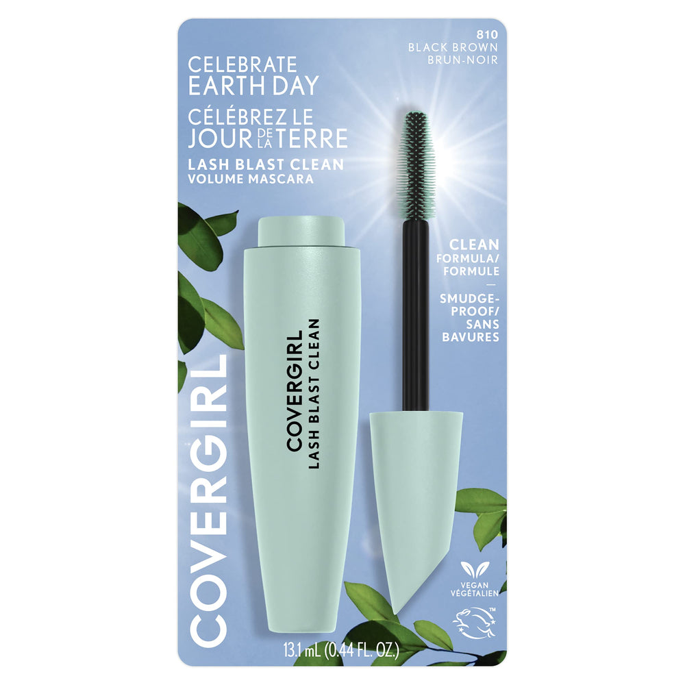 CoverGirl Lash Blast Clean Volume Mascara, empaque reciclado para un look sostenible.