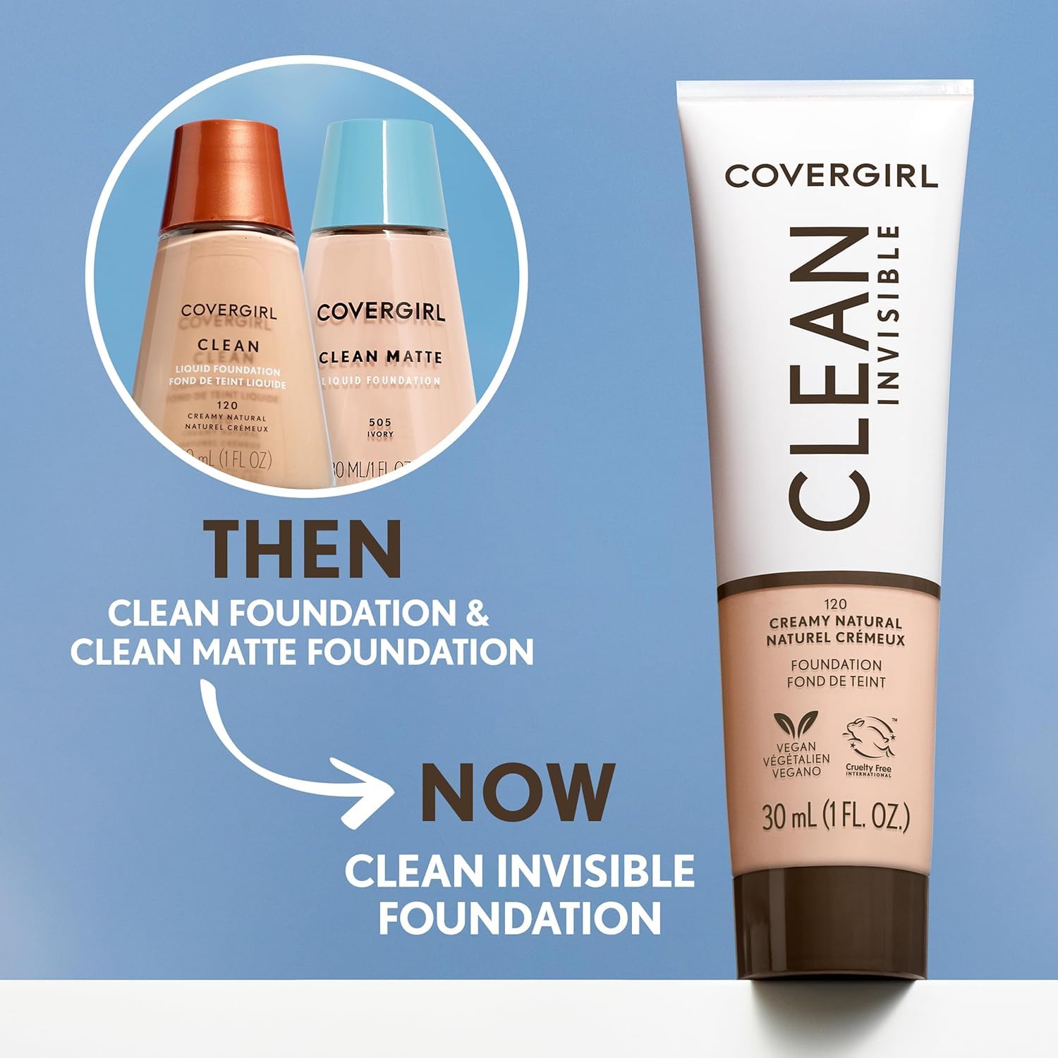 CoverGirl empaque práctico, embalaje compacto para retoques