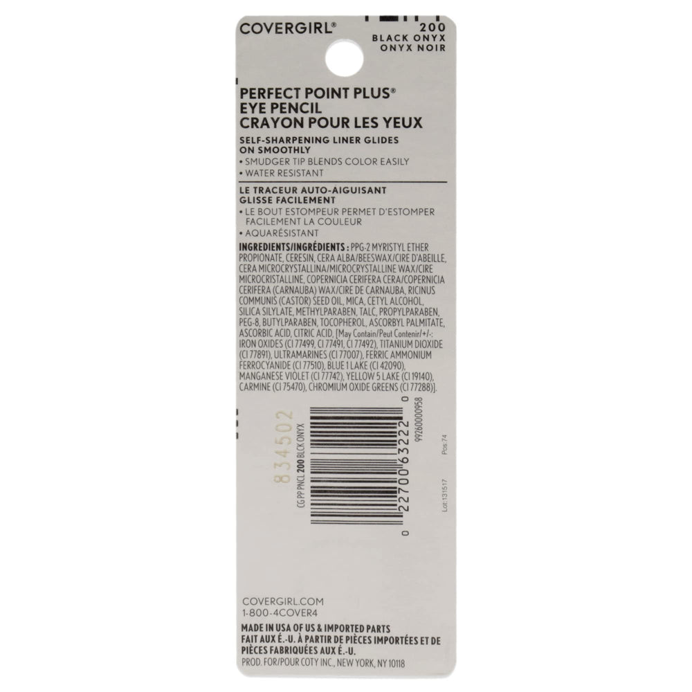 CoverGirl Perfect Point Plus delineador resistente al agua, ideal para trazos que perduran en climas humedos.