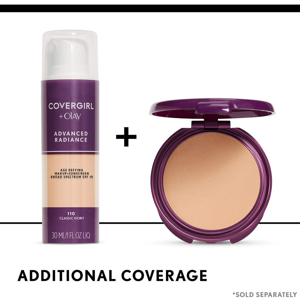 COVERGIRL Radiancia Avanzada: uso recomendado con polvo fijador para fijar el look.
