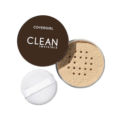 CoverGirl Polvo suelto translúcido, tono claro, aplicación suave para un acabado natural.
