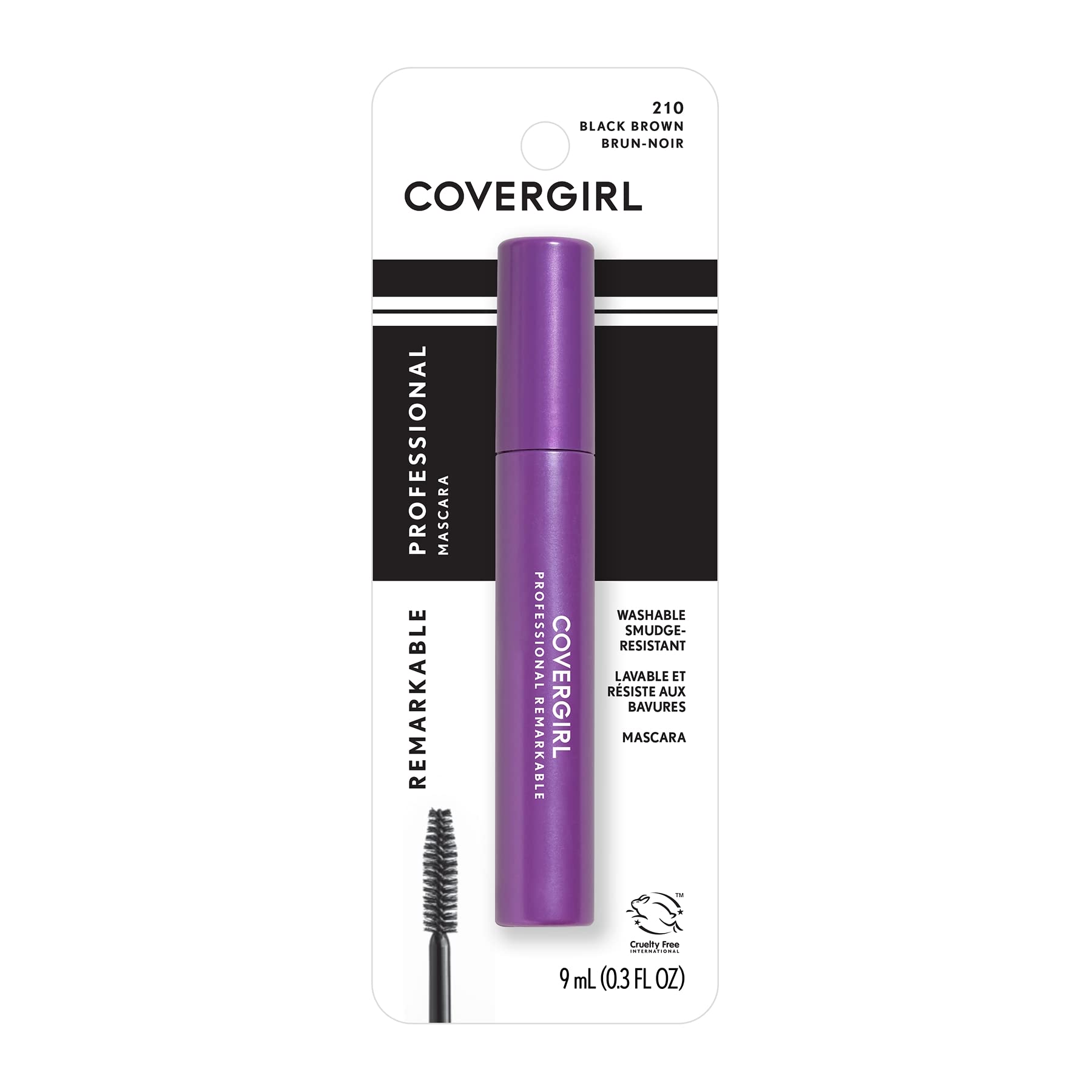 COVERGIRL Mascara Profesional en empaque impermeable para uso diario.