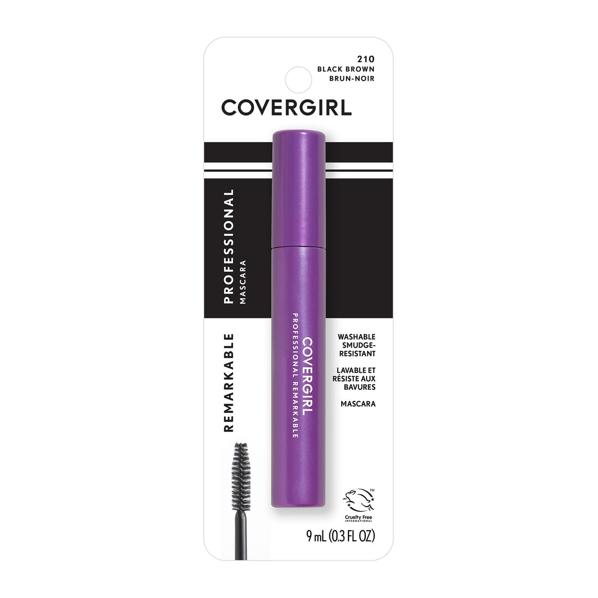 COVERGIRL Mascara Profesional en empaque impermeable para uso diario.