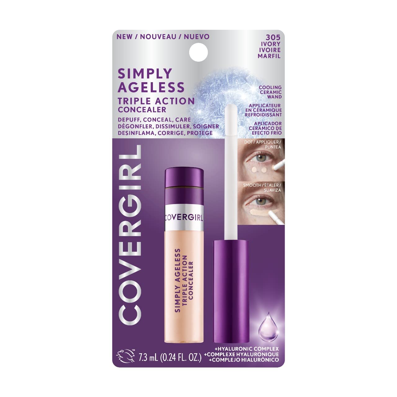 CoverGirl Simply Ageless: absorción rápida y confort durante todo el día