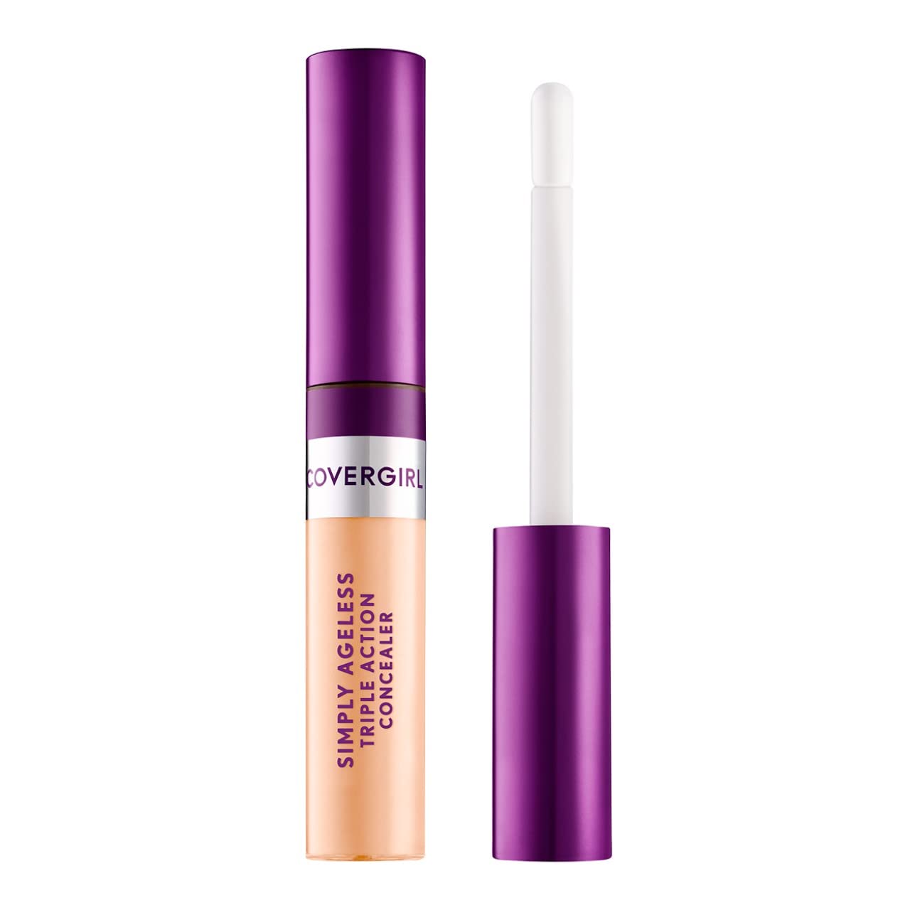 COVERGIRL Simply Ageless con aplicador cerámico frío para depurar ojeras