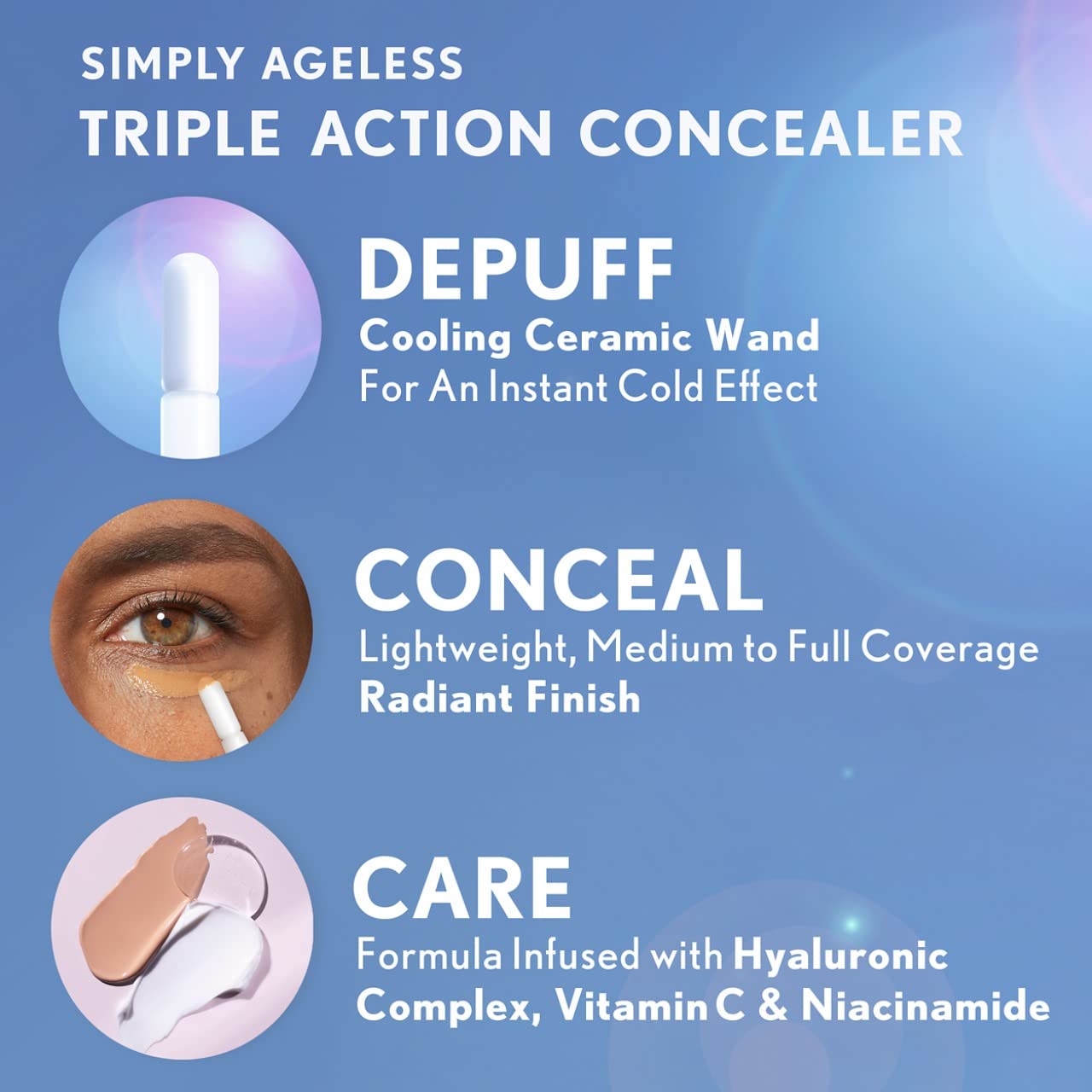 CoverGirl Simply Ageless: fórmula hidratante sin pliegues en la piel