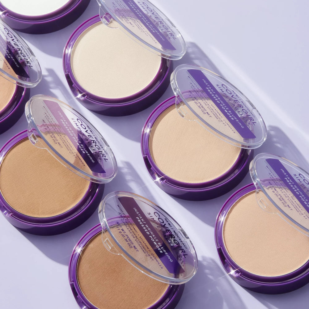 CoverGirl Simply Ageless polvo compacto, fijación diaria para retoques discretos.