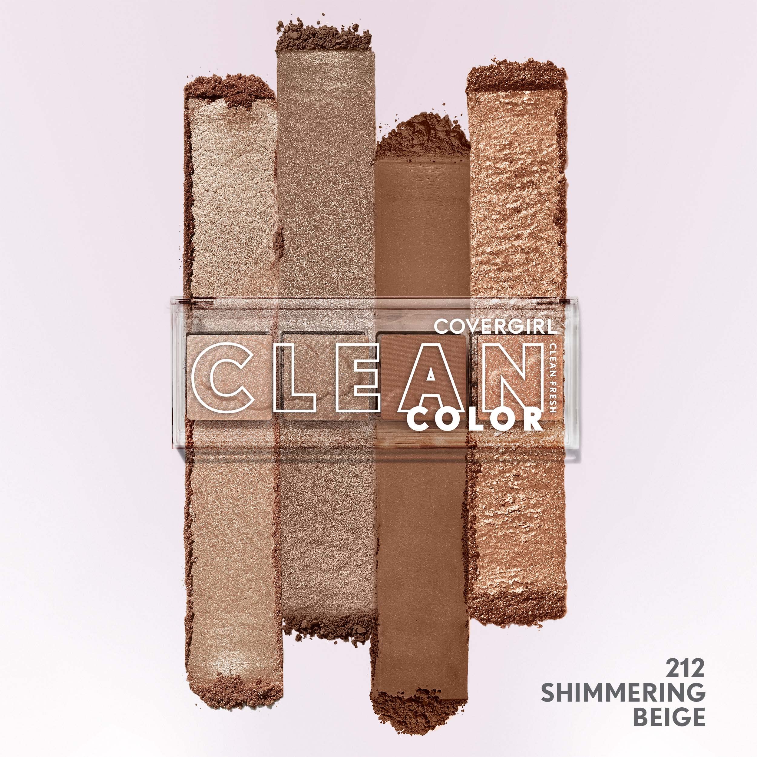 COVERGIRL sombra beige brillante, acabado mate para definición suave