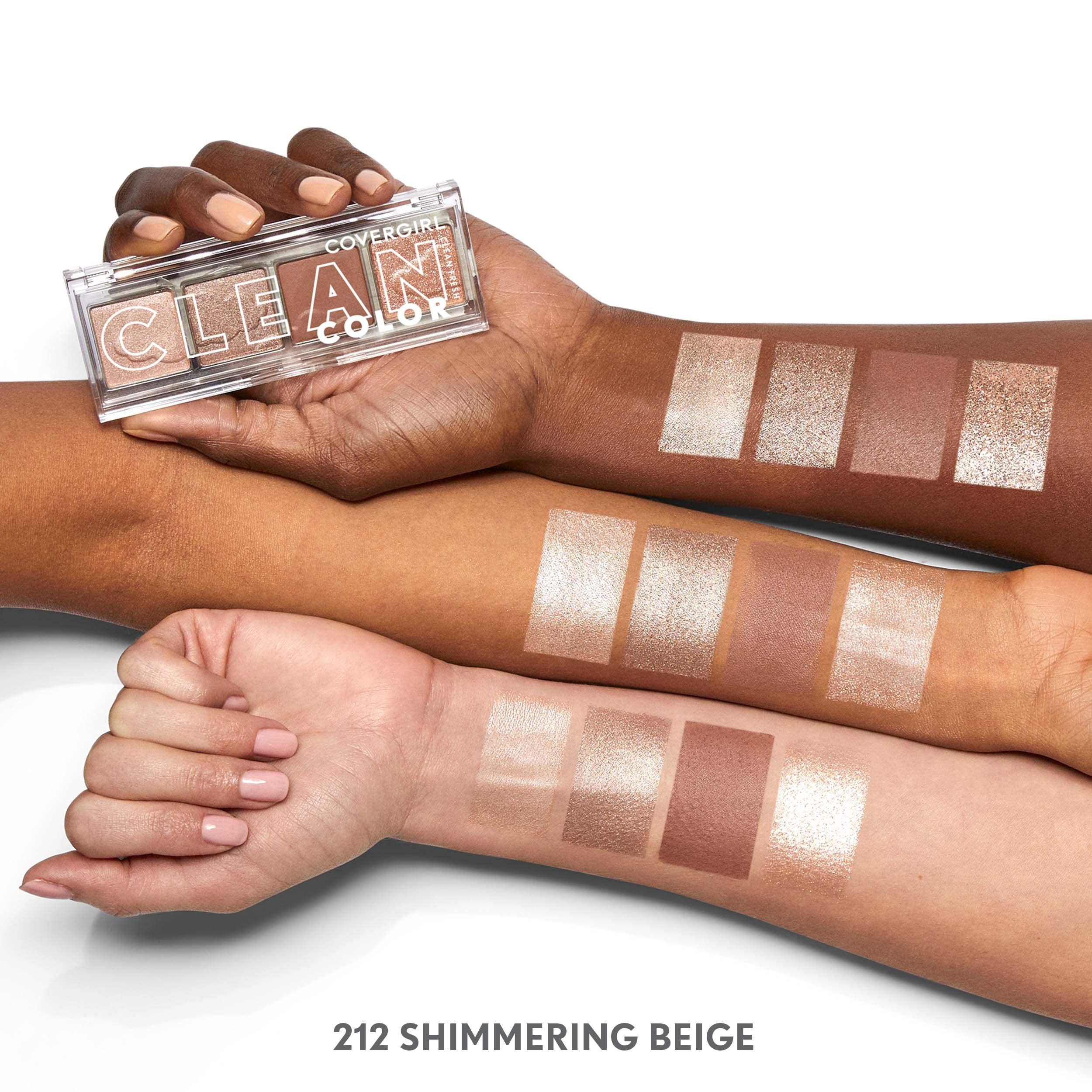 COVERGIRL sombra beige brillante, acabado metálico para estilos audaces