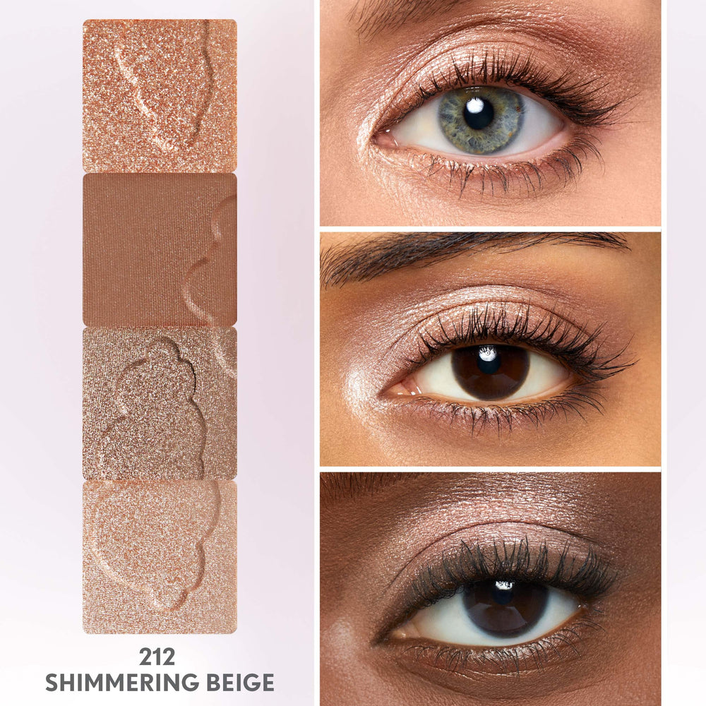 COVERGIRL sombra beige brillante, textura ligera y cómoda
