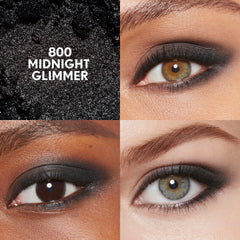 CoverGirl Sombra de Ojos Midnight Glimmer: pigmento nacarado para brillo sutil.