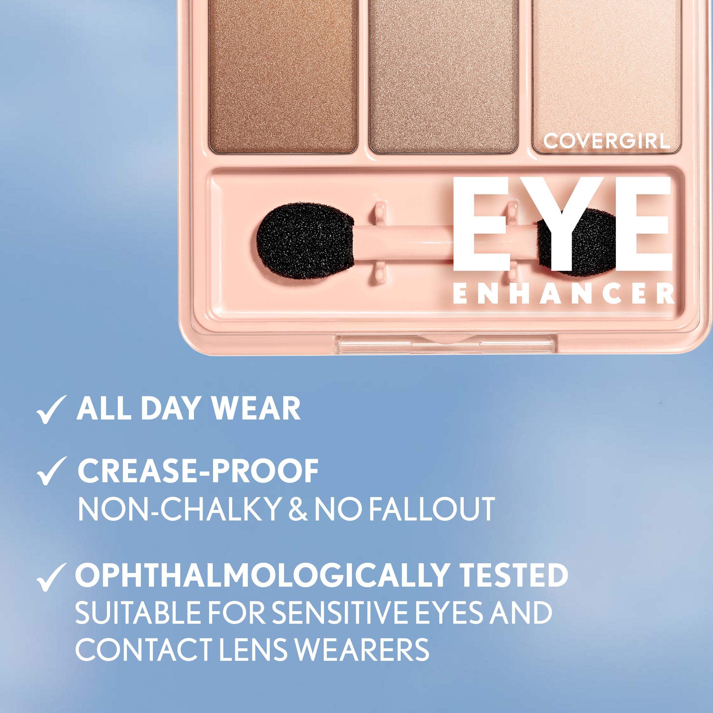 COVERGIRL sombras brillantes para un toque festivo.