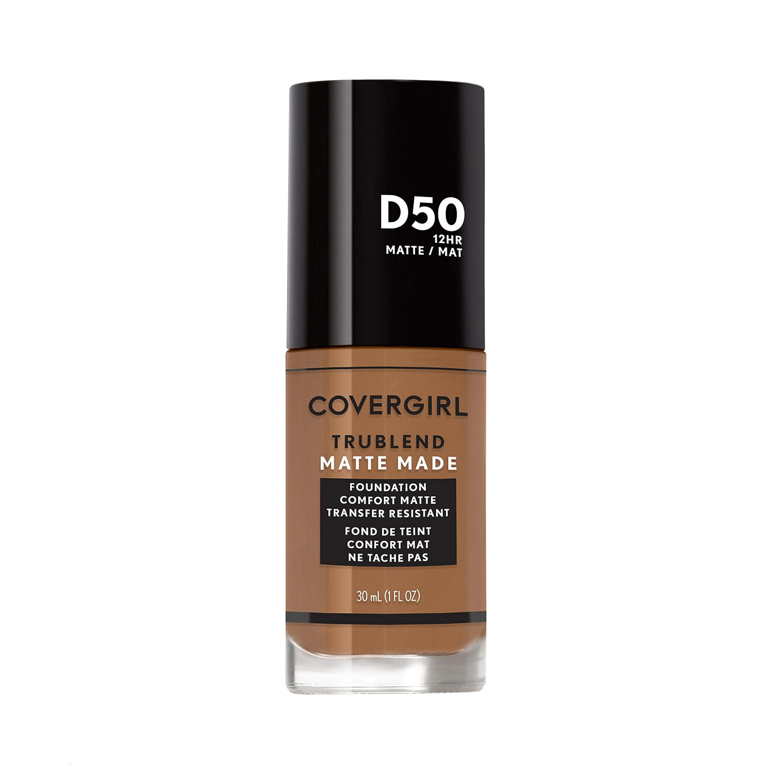 COVERGIRL TruBlend Matte Made: la botella muestra el diseño y el acabado mate natural.