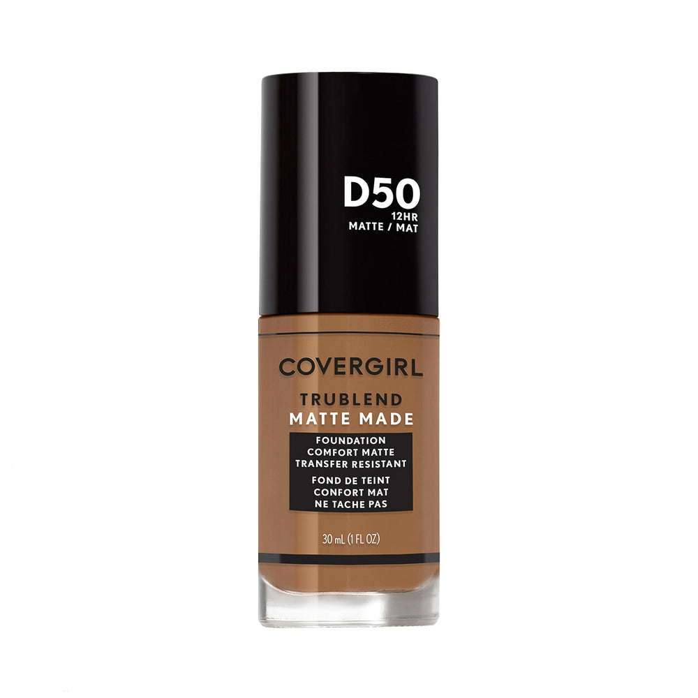 COVERGIRL TruBlend Matte Made: la botella muestra el diseño y el acabado mate natural.