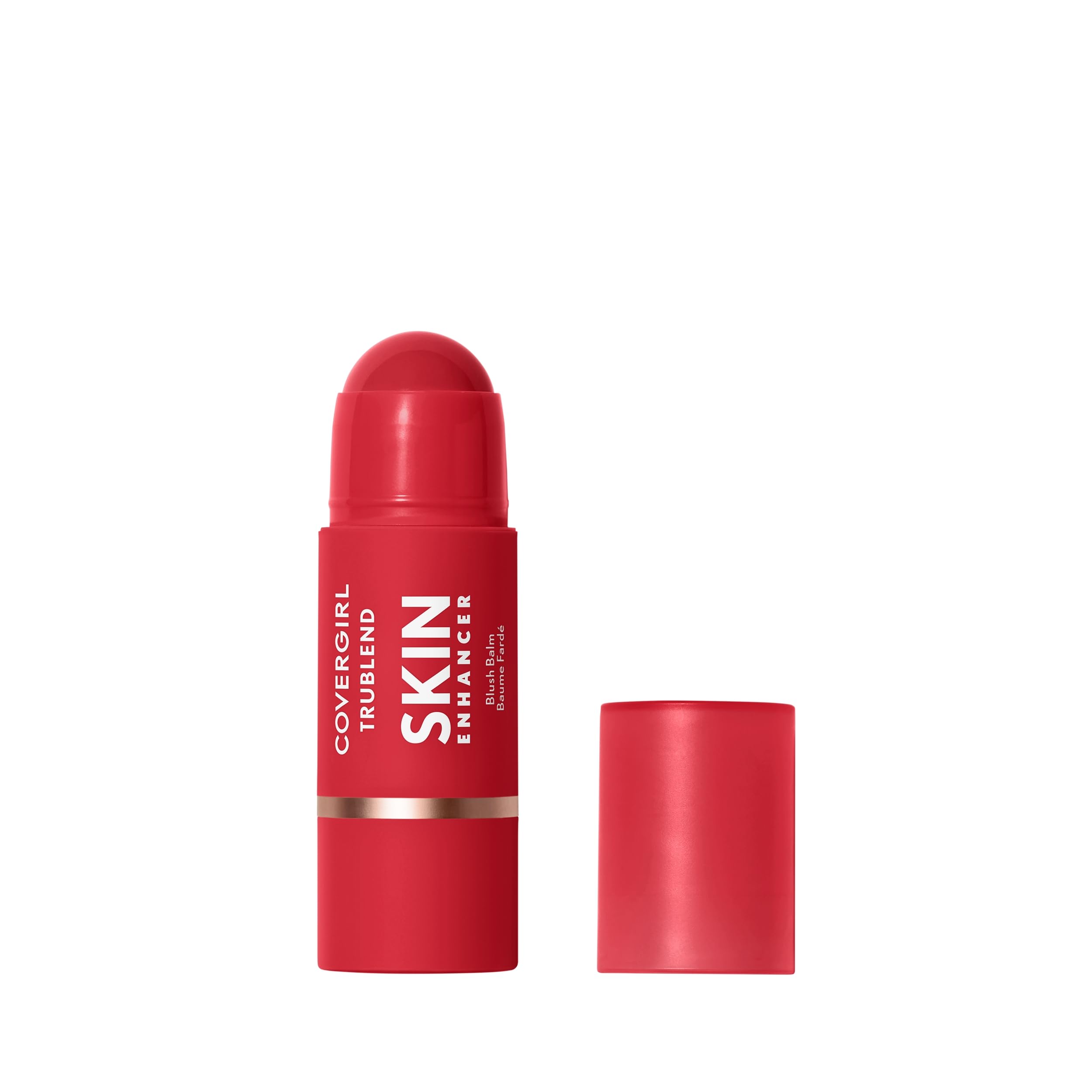 COVERGIRL Trublend Blush Balm con textura cremosa para acabado natural.