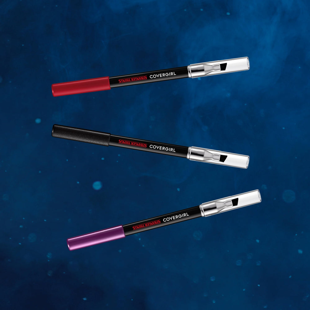 COVERGIRL UpsEYE Down Will the Wise morado holográfico que cambia con la luz.