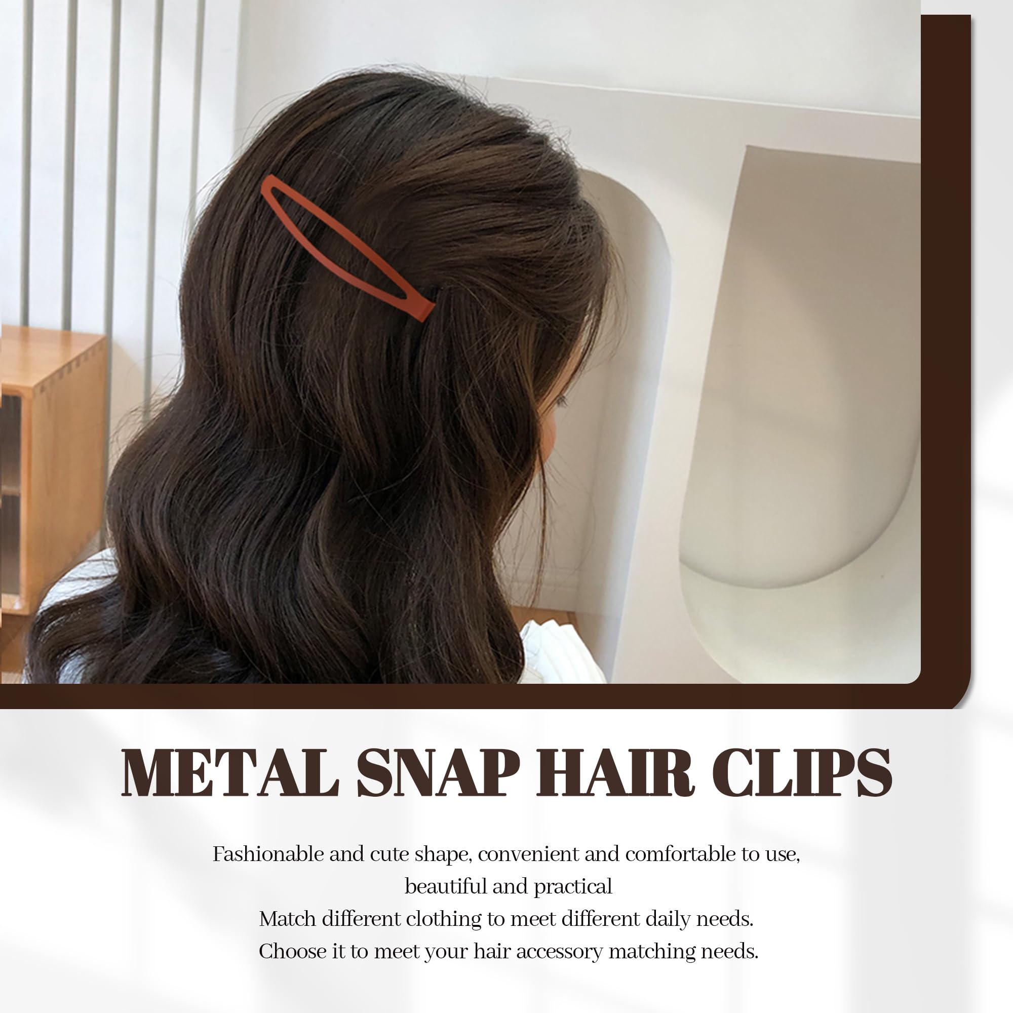 Cptots pinzas con diseño bayoneta sujetan el cabello firmemente