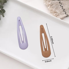 Pinzas de pelo Cptots en gota metal, color mate para combinar con estilos variados.