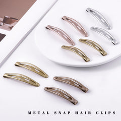 Pinzas Cptots de metal rosado-oro con clip resistente para moños seguros.