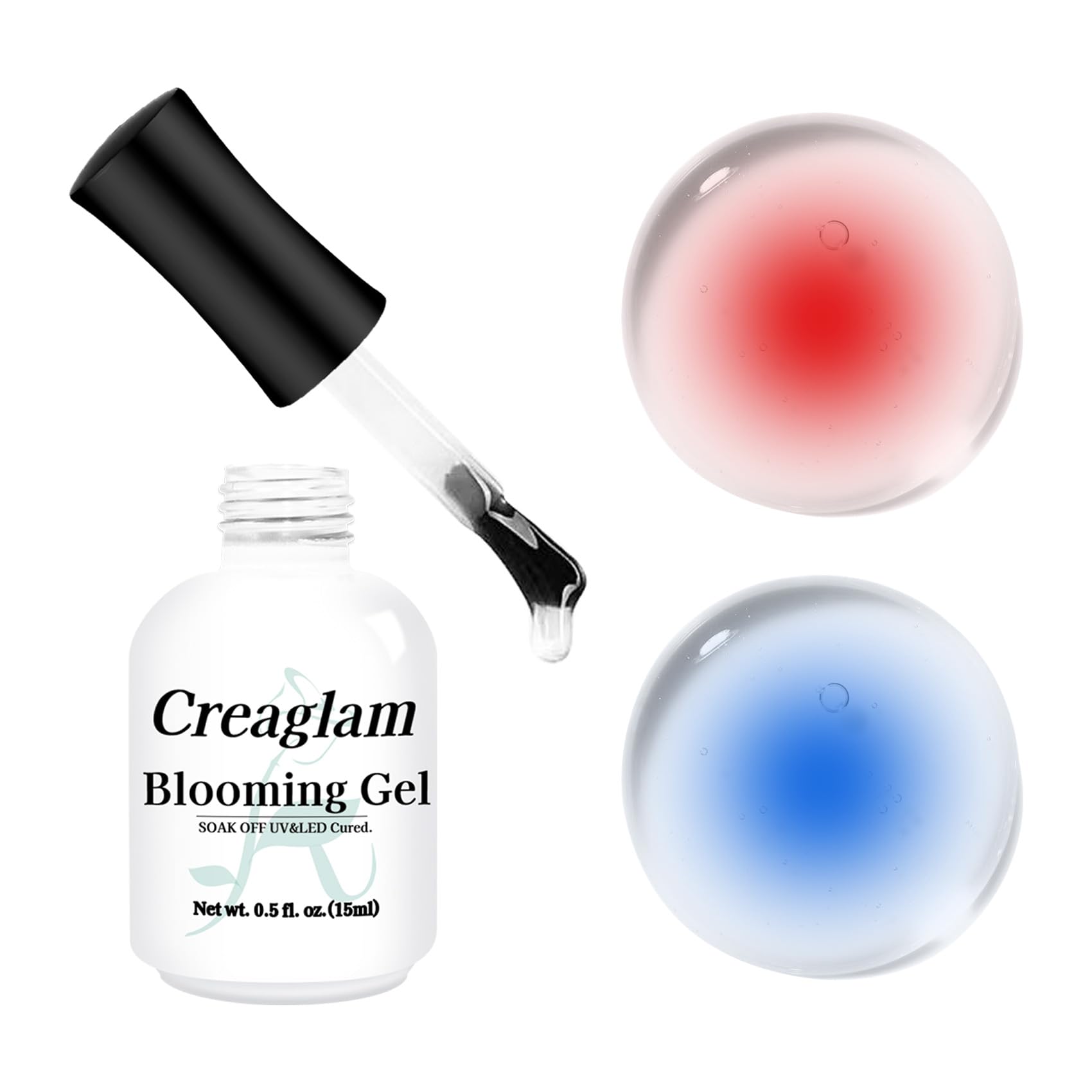 Creaglam gel uñas, difusión floral, patrones suaves para un look natural