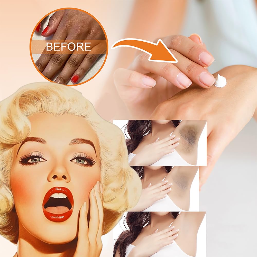 Aplicación diaria de la crema aclaradora para piel suave