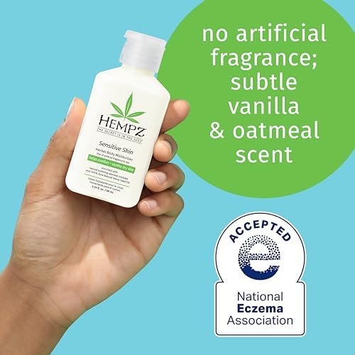 Hempz crema corporal con manteca de mango y aguacate, suaviza y nutre.