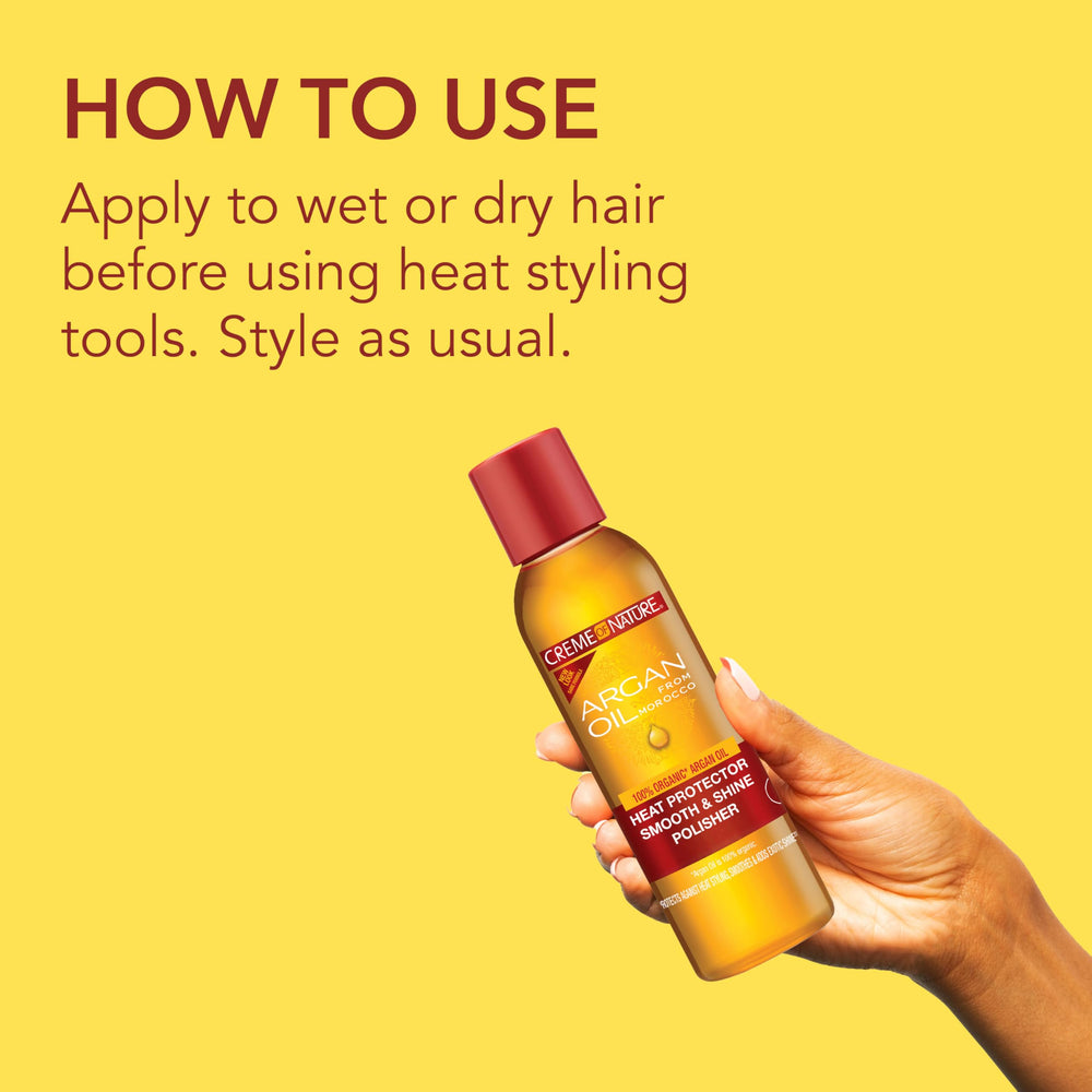 Control del frizz Creme of Nature para cabello sin encrespamiento.