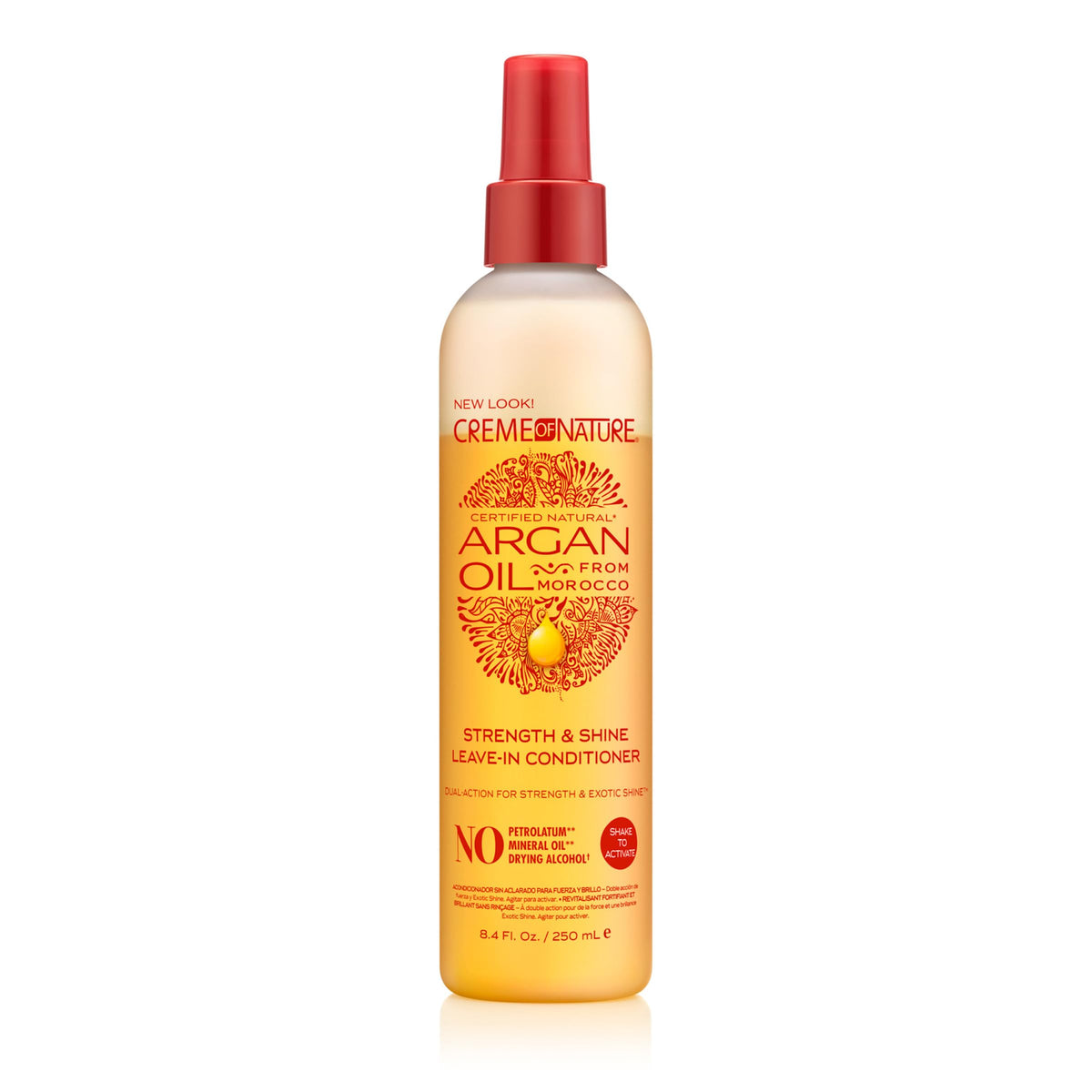 Creme of Nature Strength & Shine: spray sin enjuague para brillo y fortalecimiento diario