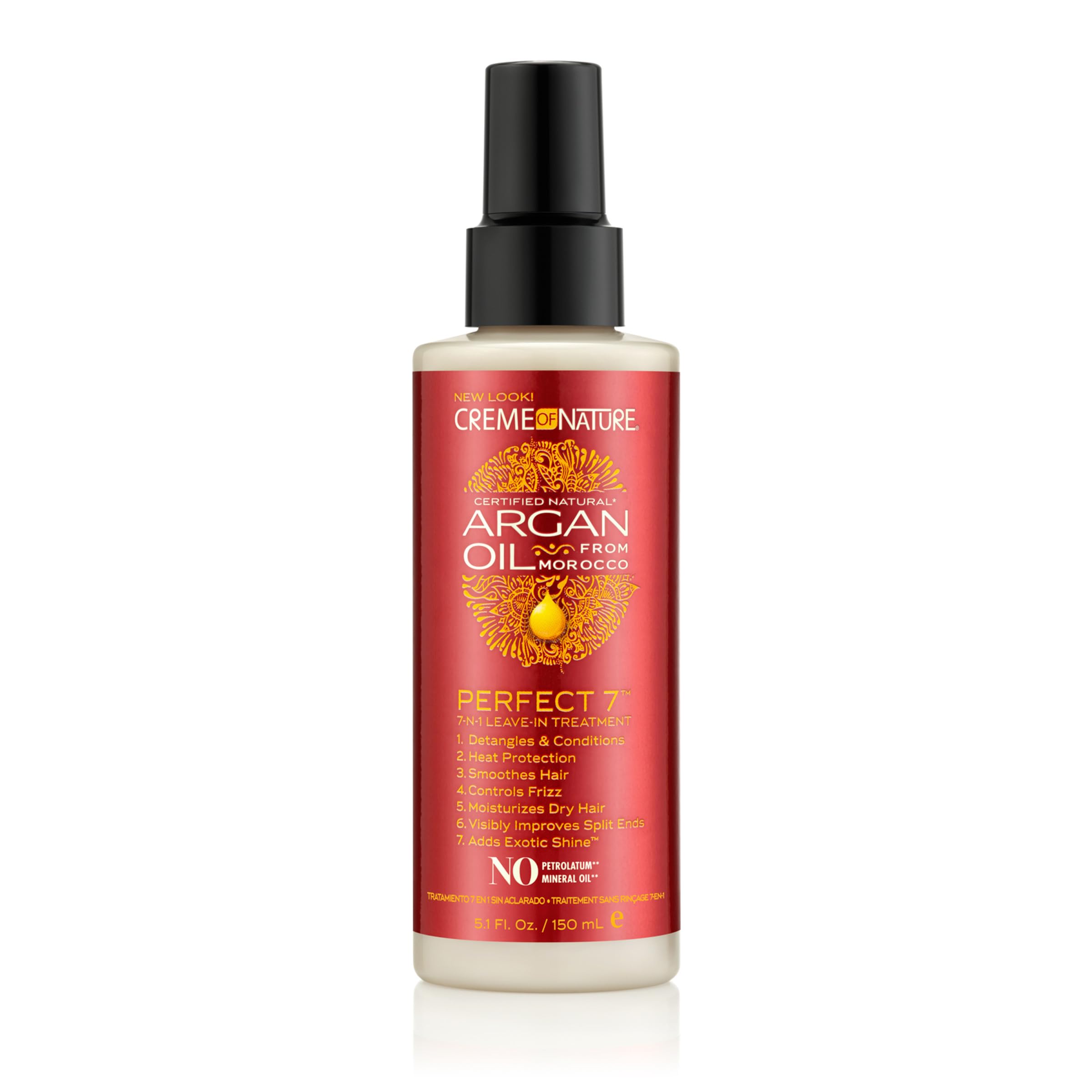 Creme of Nature Perfect 7, botella rociando para cuidado diario del cabello