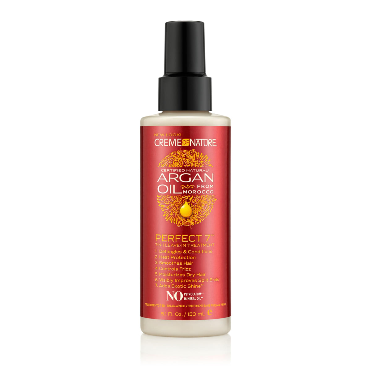 Creme of Nature Perfect 7, botella rociando para cuidado diario del cabello