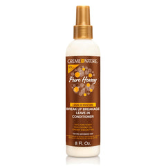 Creme of Nature Pure Honey Acondicionador sin enjuague en botella para hidratación profunda