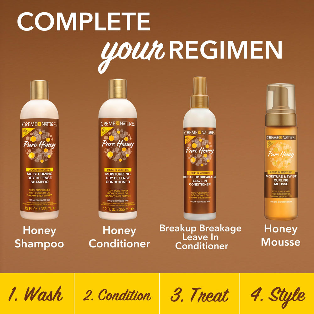 Aroma suave de miel en Creme of Nature Pure Honey Acondicionador sin enjuague para cabello natural o teñido