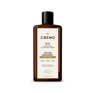 Cremo Bergamota Italiana: botella dos-en-uno para uso diario.