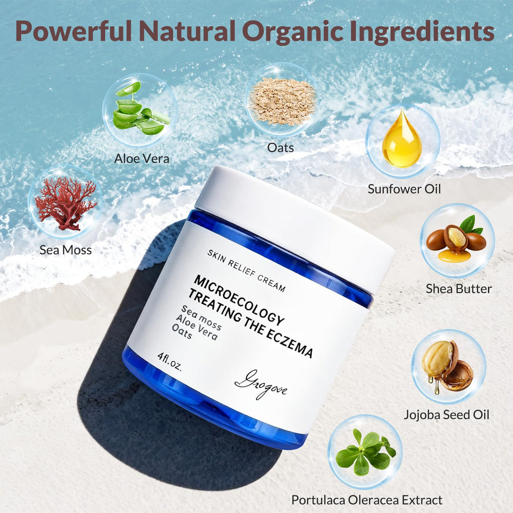 Crogooe crema eccema aplicación corporal para áreas irritadas.