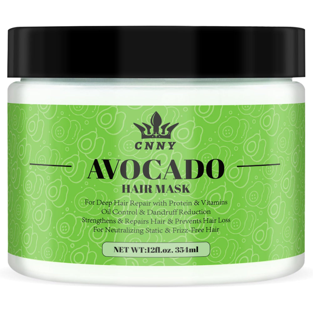Crownnaturally Aguacate y Colágeno: mascarilla capilar en bote para nutrición profunda