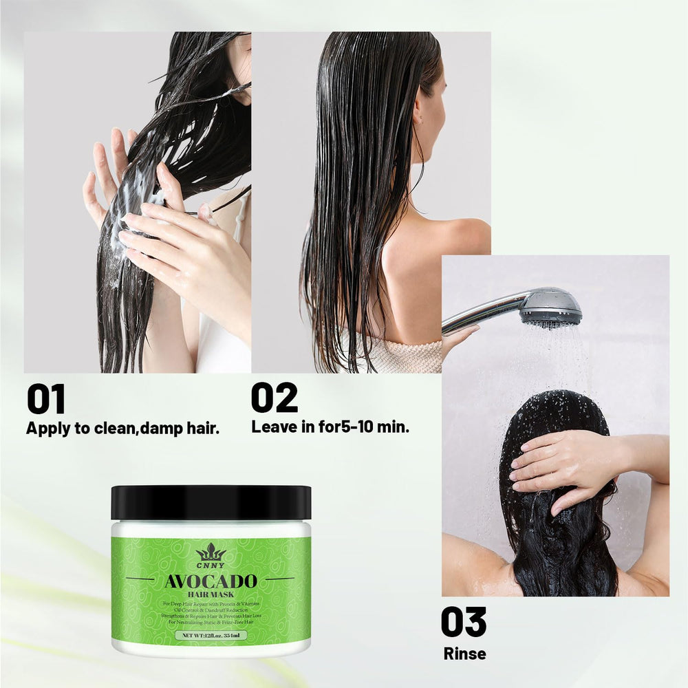 CNNY Crownnaturally Nutrición profunda para cabello seco gracias al aguacate