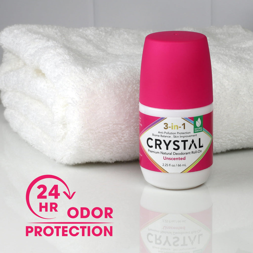 Crystal Essence ingredientes limpios y naturales para piel amable y microbioma equilibrado.