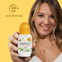 Envase compacto Crystal Essence, ideal para bolso y viaje.